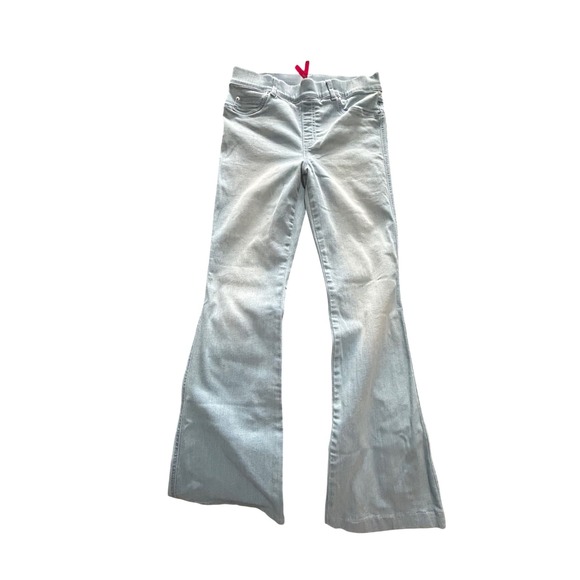 SPANX Denim - Spanx Flare Jeans Light Wash Blue High Rise Pull On Stretch Denim Womens Medium